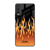 Fire Flame Vivo Y20 Glass Back Cover Online