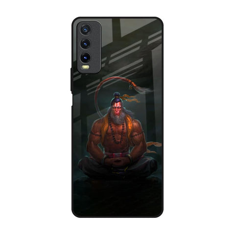 Lord Hanuman Animated Vivo Y20 Glass Back Cover Online