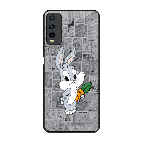 Cute Baby Bunny Vivo Y20 Glass Back Cover Online