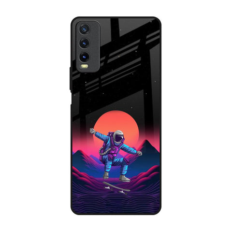 Retro Astronaut Vivo Y20 Glass Back Cover Online