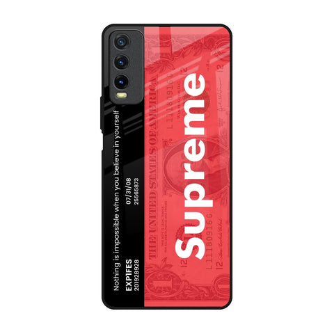 Supreme Ticket Vivo Y20 Glass Back Cover Online