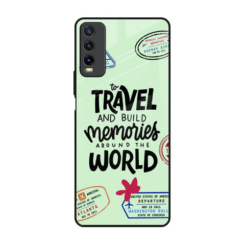 Travel Stamps Vivo Y20 Glass Back Cover Online