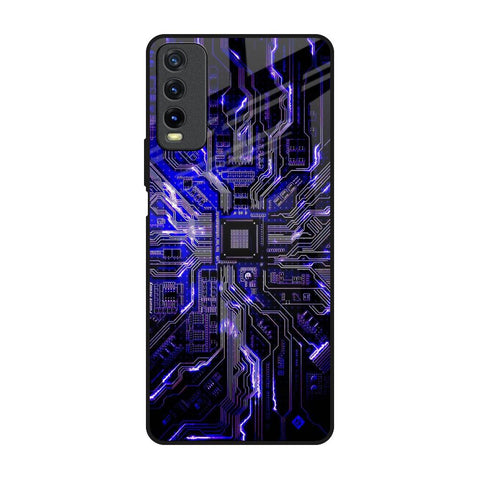 Techno Color Pattern Vivo Y20 Glass Back Cover Online