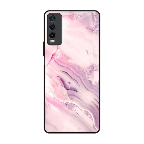 Diamond Pink Gradient Vivo Y20 Glass Back Cover Online