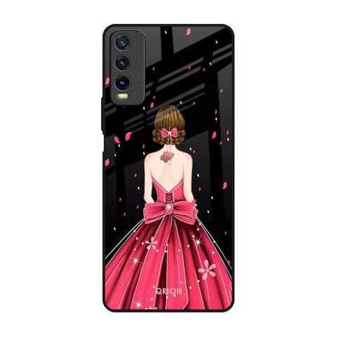 Fashion Princess Vivo Y20 Glass Back Cover Online