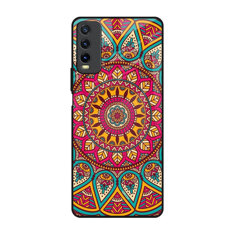 Elegant Mandala Vivo Y20 Glass Back Cover Online