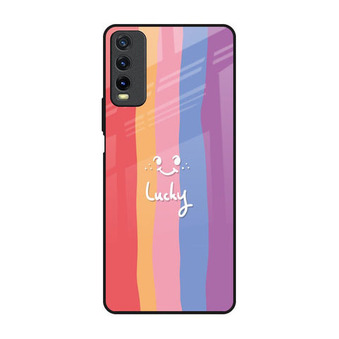 Lucky Abstract Vivo Y20 Glass Back Cover Online
