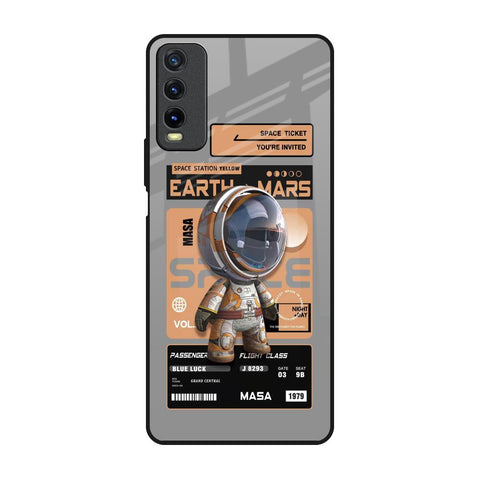 Space Ticket Vivo Y20 Glass Back Cover Online