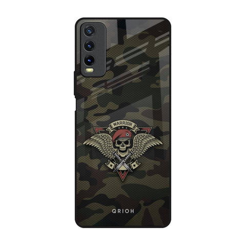 Army Warrior Vivo Y20 Glass Back Cover Online