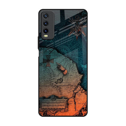 Geographical Map Vivo Y20 Glass Back Cover Online