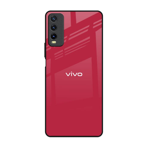 Solo Maroon Vivo Y20 Glass Back Cover Online