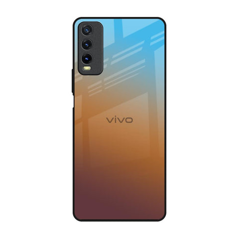 Rich Brown Vivo Y20 Glass Back Cover Online