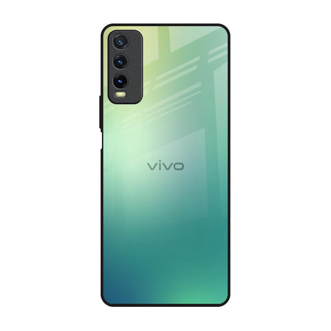 Dusty Green Vivo Y20 Glass Back Cover Online