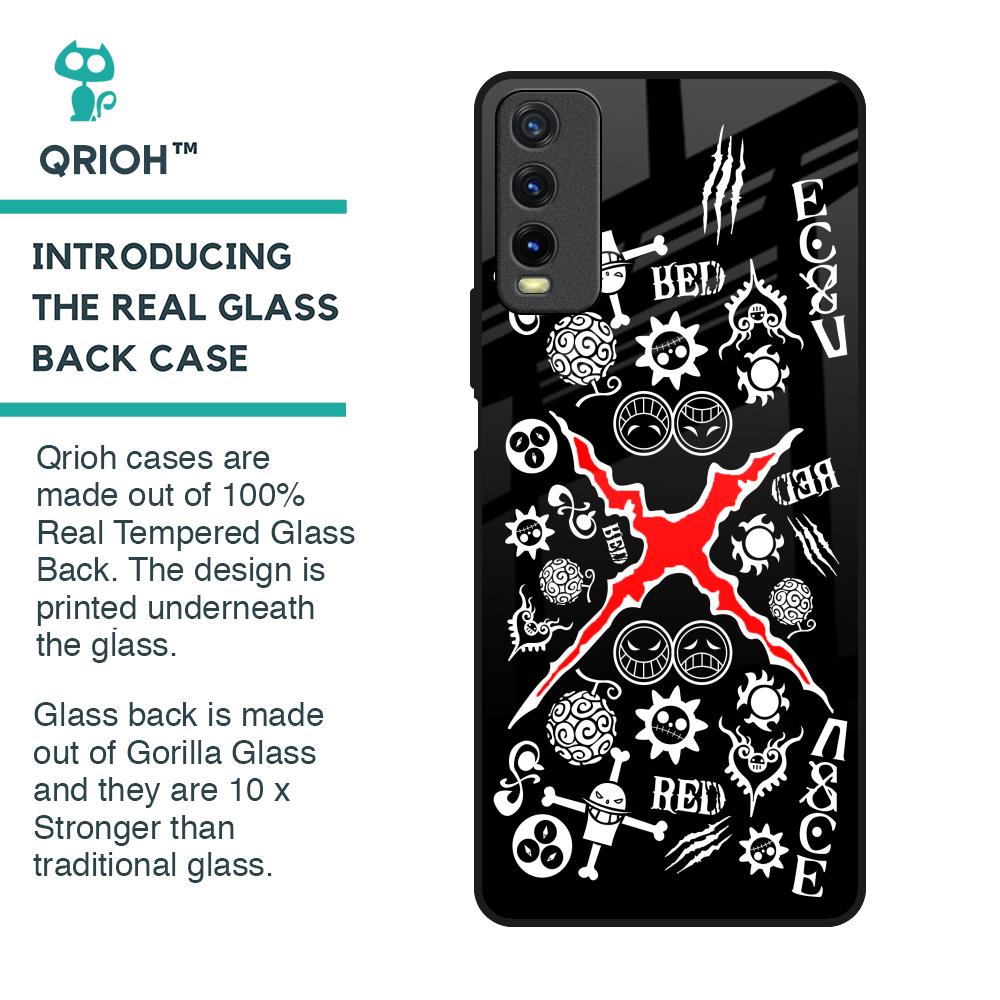 Red Zone Glass Case for Vivo Y20