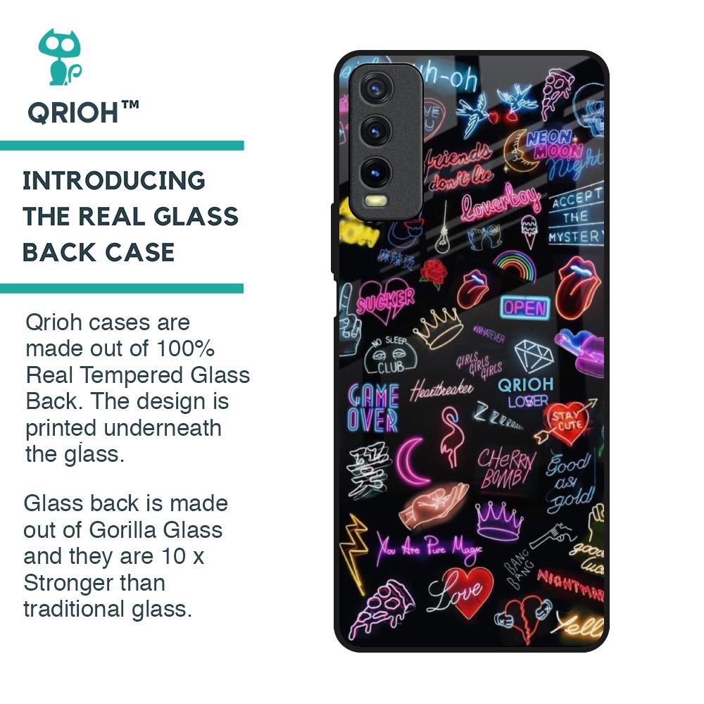 Accept The Mystery Glass Case for Vivo Y20