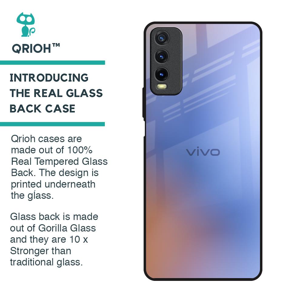 Blue Aura Glass Case for Vivo Y20