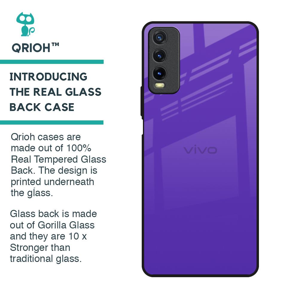 Amethyst Purple Glass Case for Vivo Y20