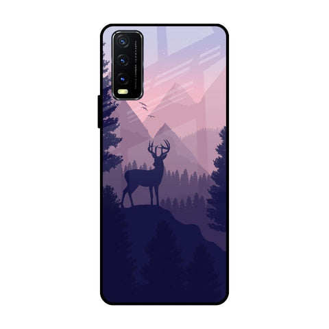 Deer In Night Vivo Y20 Glass Cases & Covers Online