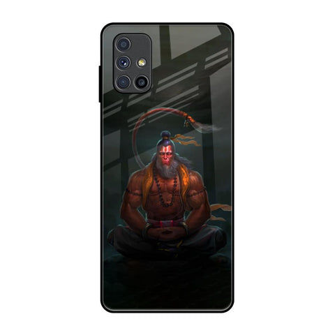 Lord Hanuman Animated Samsung Galaxy M51 Glass Back Cover Online