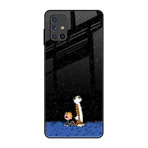 Night Sky Star Samsung Galaxy M51 Glass Back Cover Online