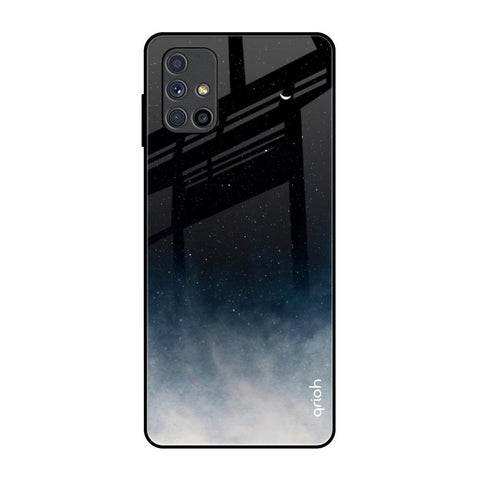 Black Aura Samsung Galaxy M51 Glass Back Cover Online