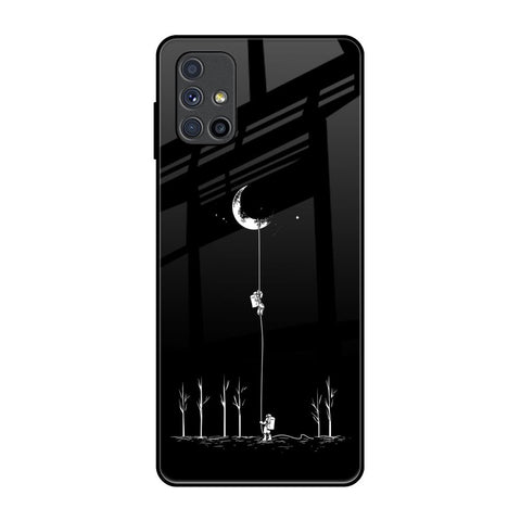Catch the Moon Samsung Galaxy M51 Glass Back Cover Online