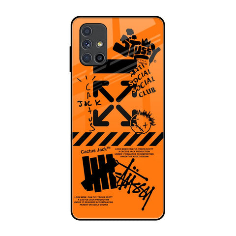 Anti Social Club Samsung Galaxy M51 Glass Back Cover Online