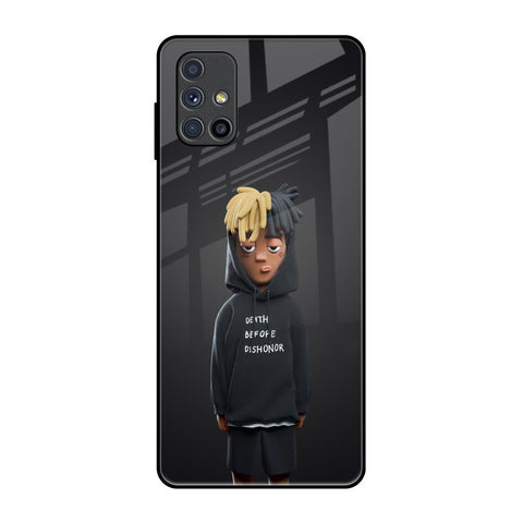 Dishonor Samsung Galaxy M51 Glass Back Cover Online