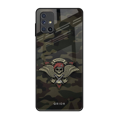 Army Warrior Samsung Galaxy M51 Glass Back Cover Online