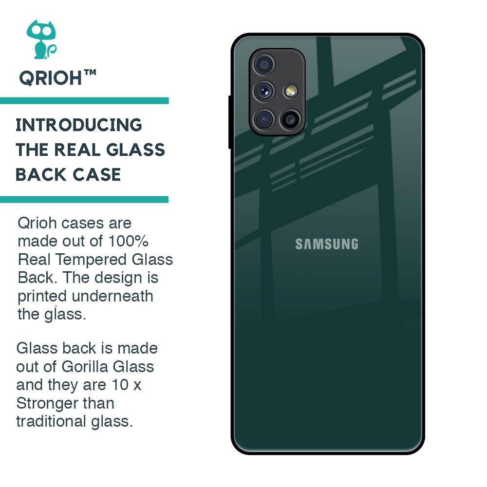Olive Glass Case for Samsung Galaxy M51
