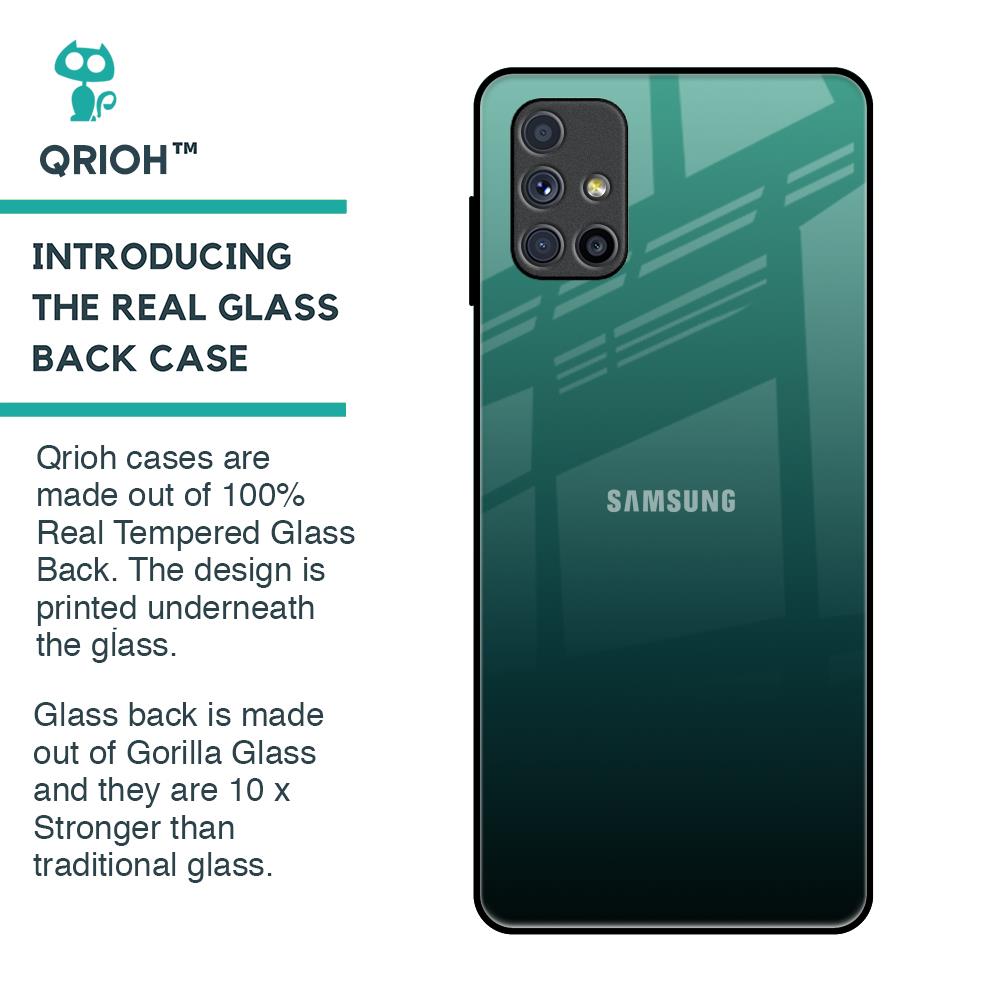 Palm Green Glass Case For Samsung Galaxy M51