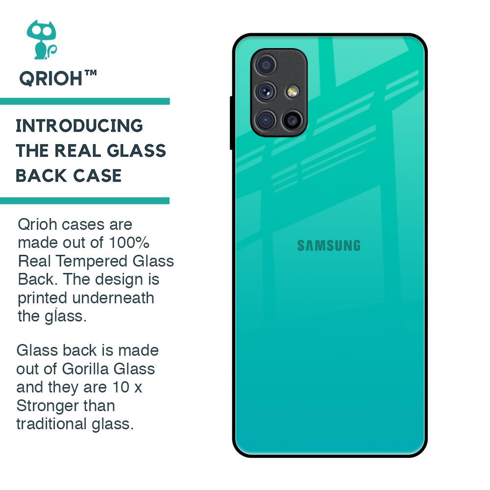 Cuba Blue Glass Case For Samsung Galaxy M51
