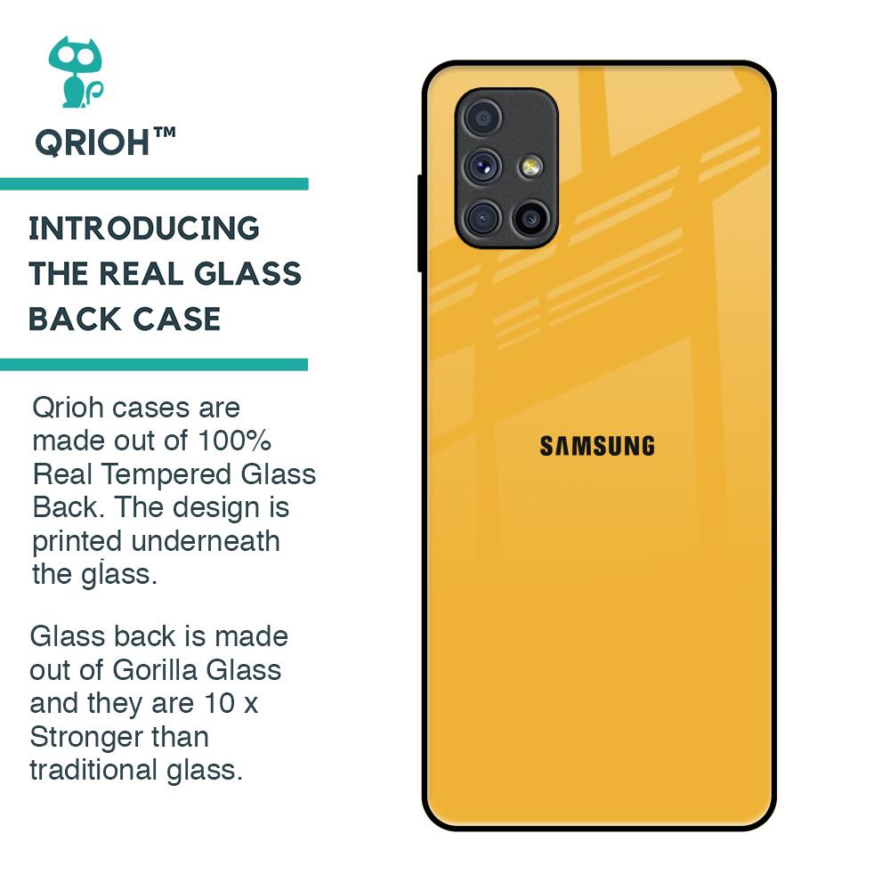 Fluorescent Yellow Glass case for Samsung Galaxy M51