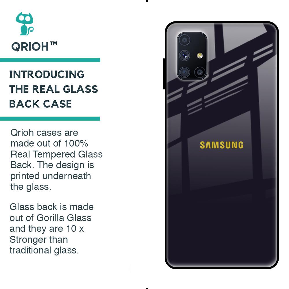 Deadlock Black Glass Case For Samsung Galaxy M51
