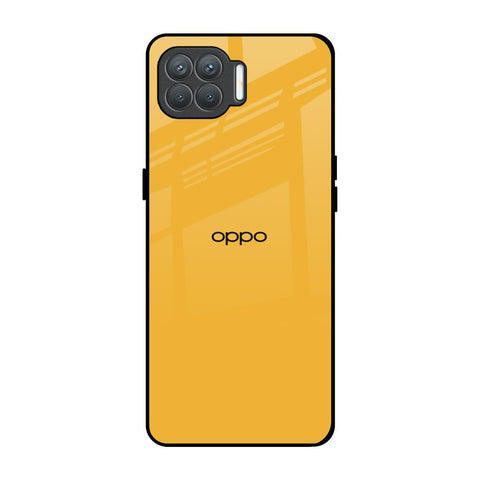 Fluorescent Yellow Oppo F17 Pro Glass Back Cover Online