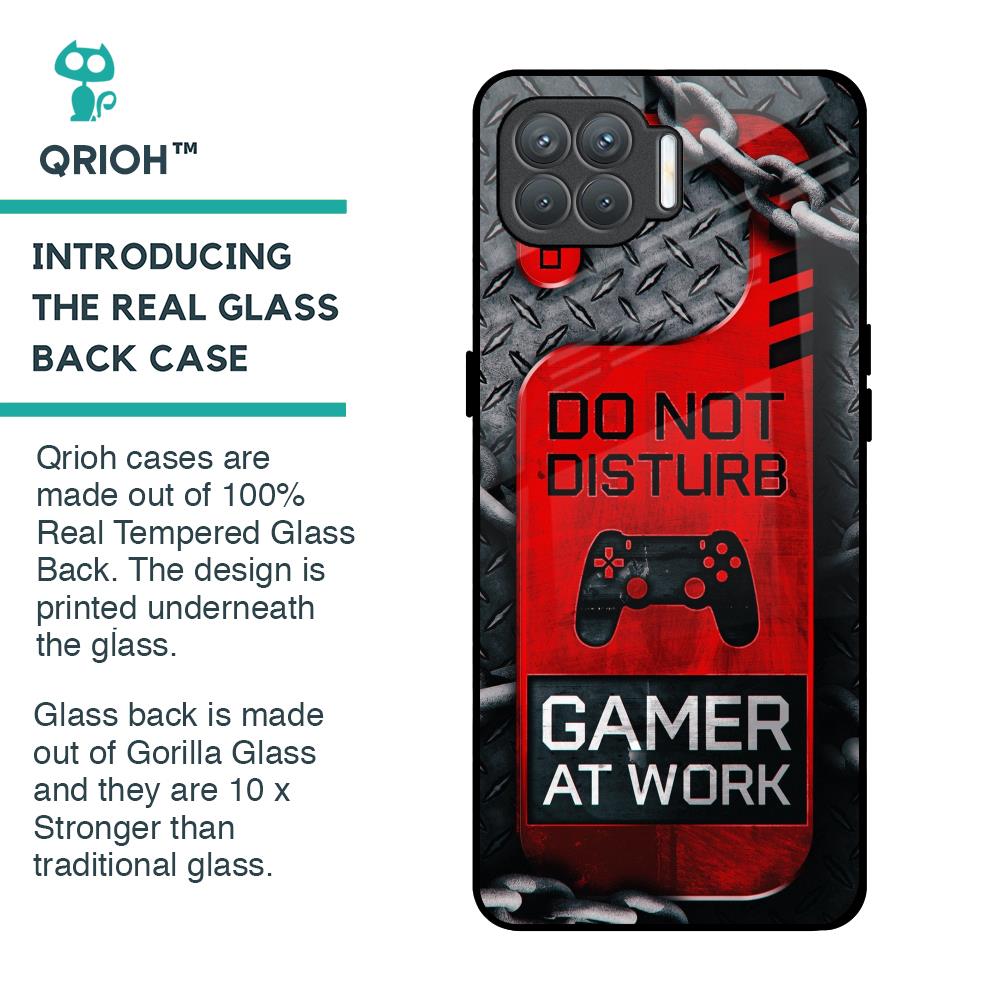 Do No Disturb Glass Case For Oppo F17 Pro