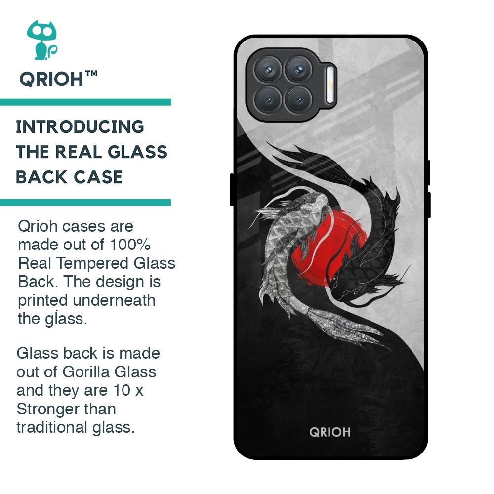 Japanese Art Glass Case for Oppo F17 Pro