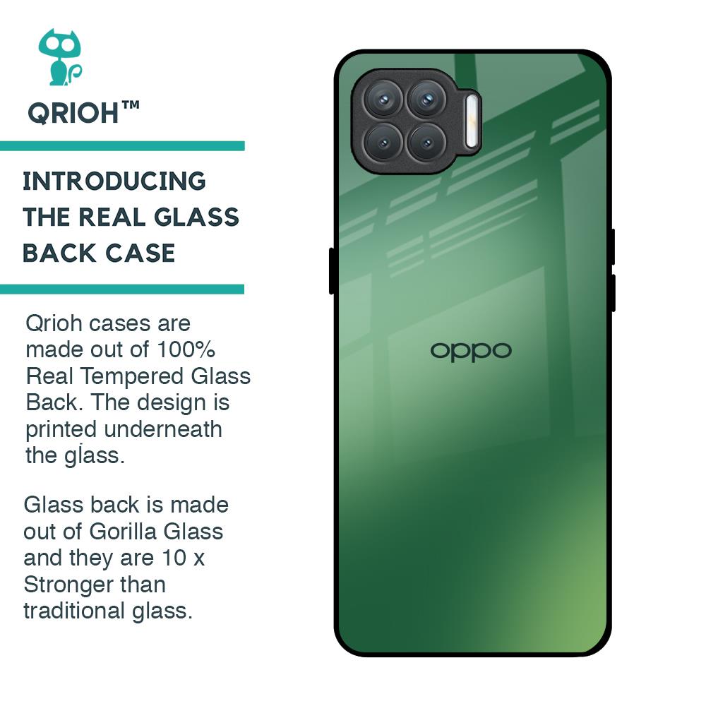 Green Grunge Texture Glass Case for Oppo F17 Pro