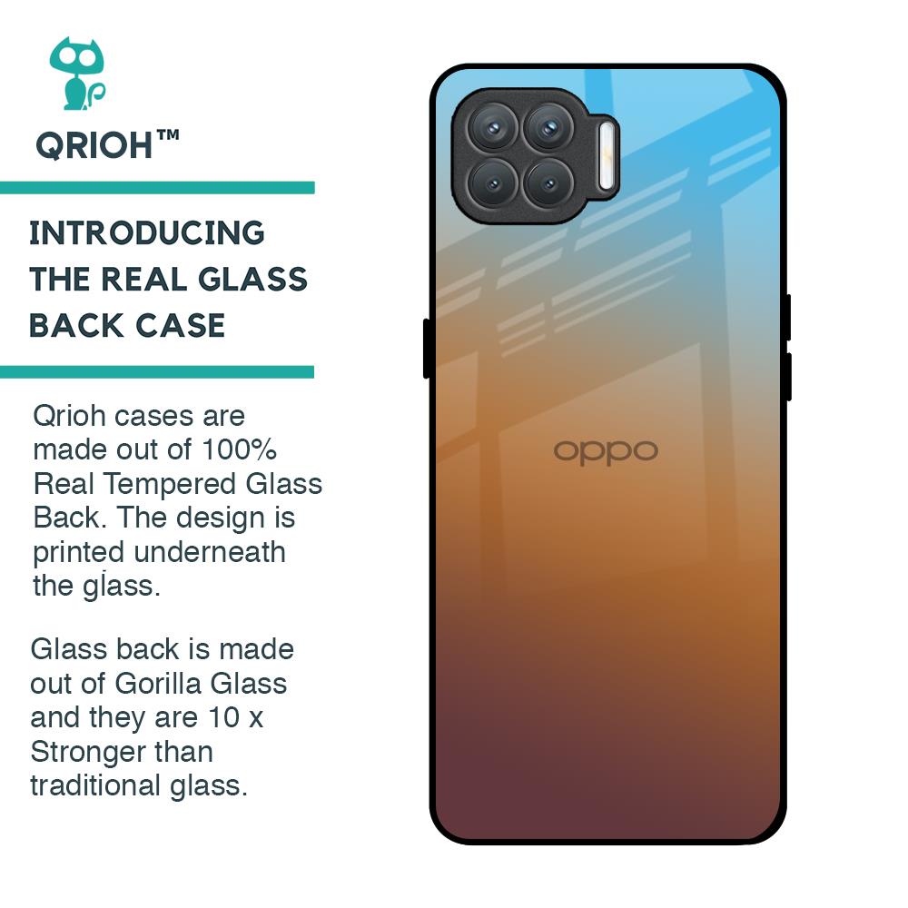 Rich Brown Glass Case for Oppo F17 Pro