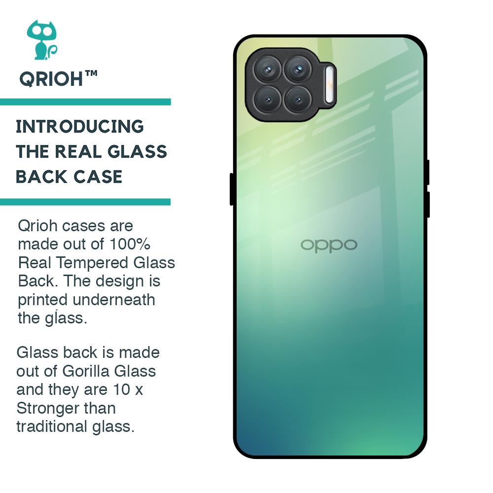 Dusty Green Glass Case for Oppo F17 Pro