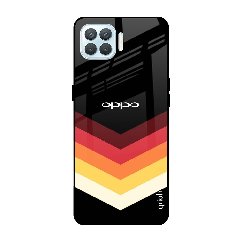 Abstract Arrow Pattern Oppo F17 Pro Glass Cases & Covers Online