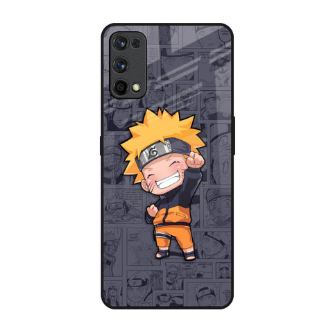 Orange Chubby Realme 7 Pro Glass Back Cover Online