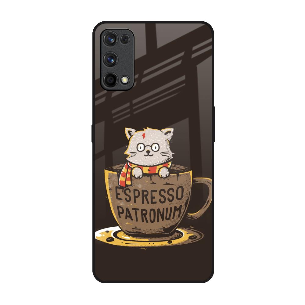 Tea With Kitty Realme 7 Pro Glass Back Cover Online