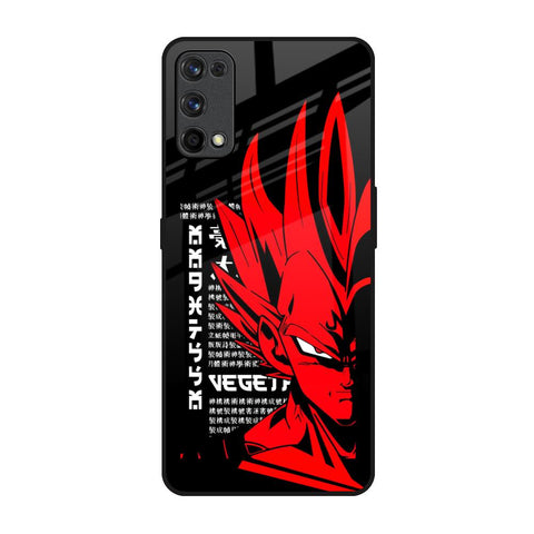 Red Vegeta Realme 7 Pro Glass Back Cover Online