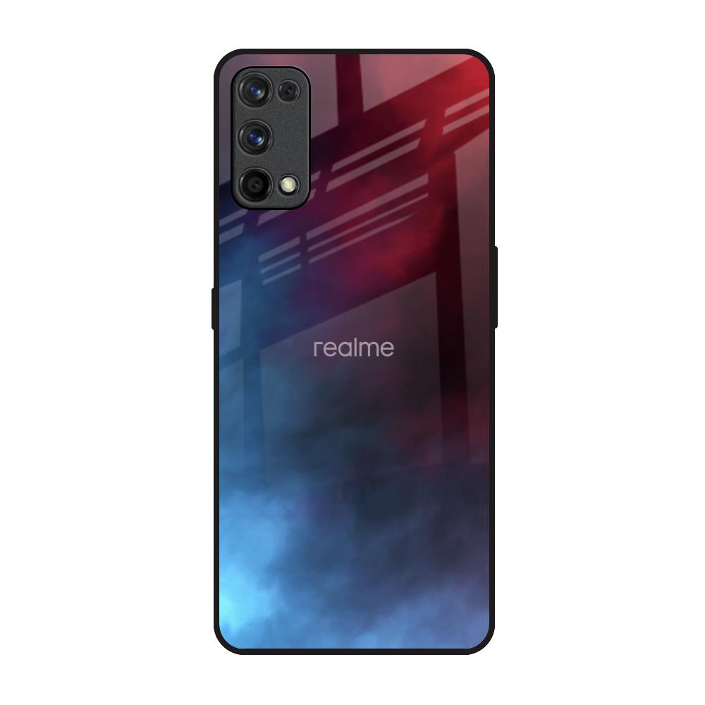 Smokey Watercolor Realme 7 Pro Glass Back Cover Online