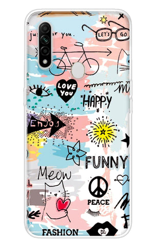 Happy Doodle Oppo A31 Back Cover