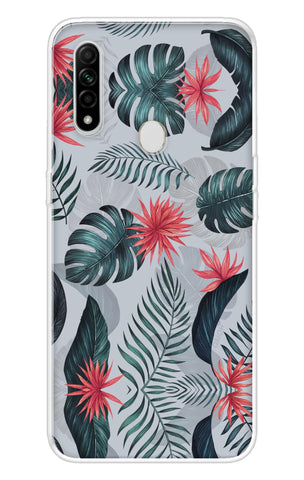 Retro Floral Leaf Oppo A31 Back Cover