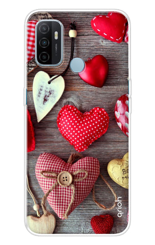 Valentine Hearts Oppo A53 Back Cover