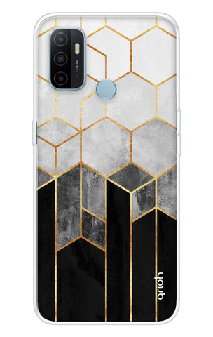 Hexagonal Pattern Oppo A53 Back Cover