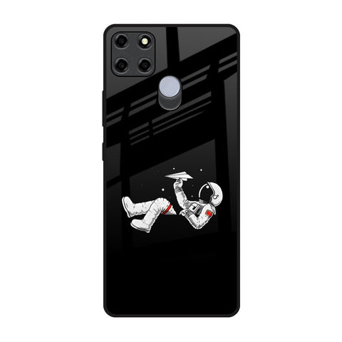 Space Traveller Realme C12 Glass Back Cover Online